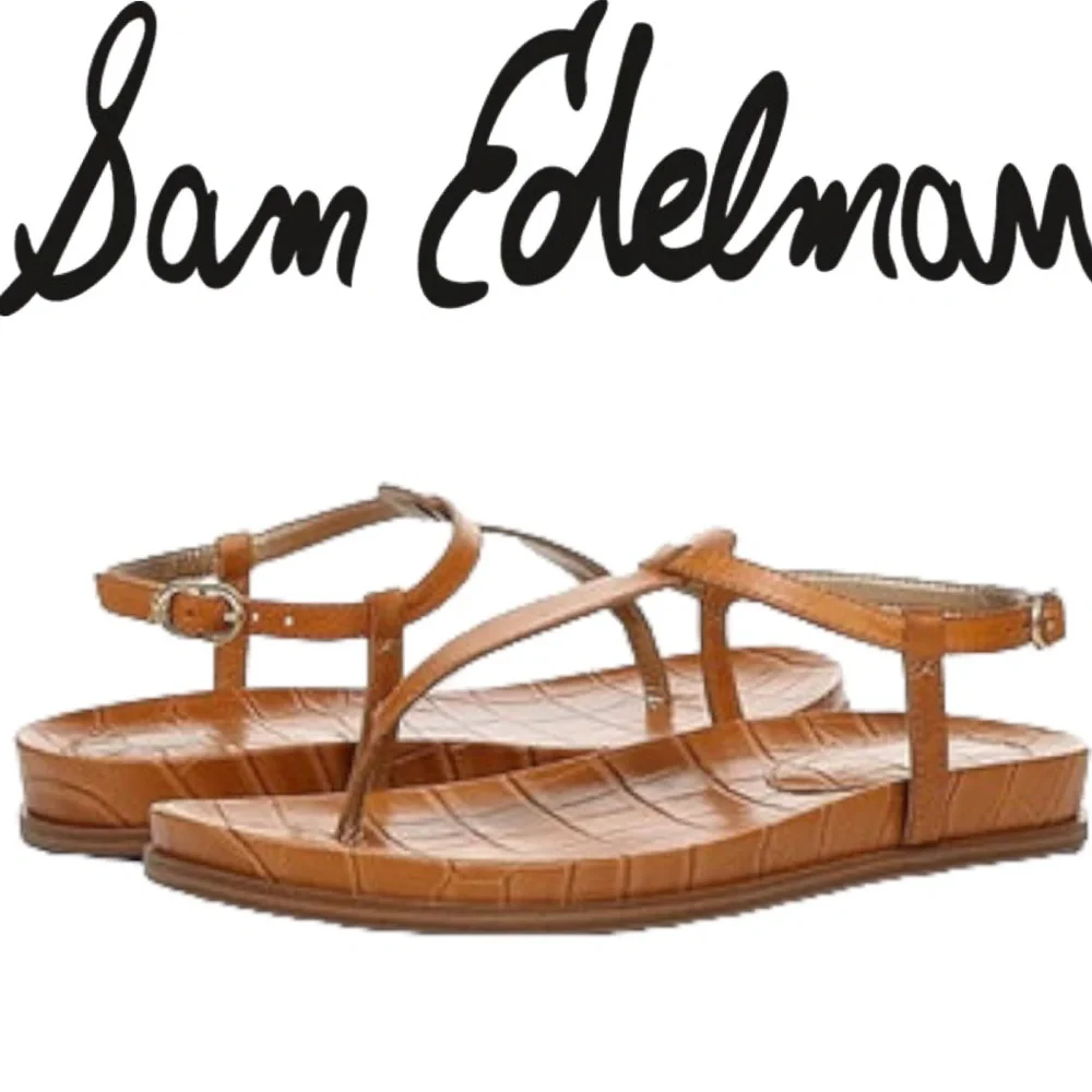 NWOB $100 Sam Edelman Naomi Flat Sandal Multiple Sizes - Picture 1 of 12